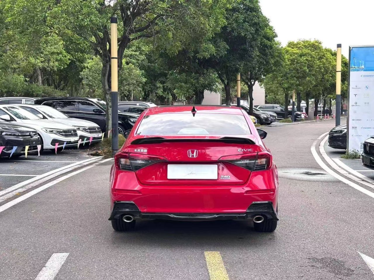 Honda Civic — Вид сзади